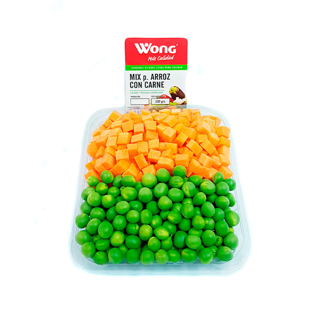 Verduras para Arroz con Carne Wong Bandeja 200g