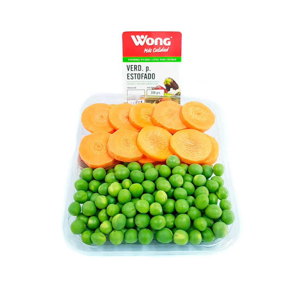Verduras para Estofado Wong Bandeja 200g