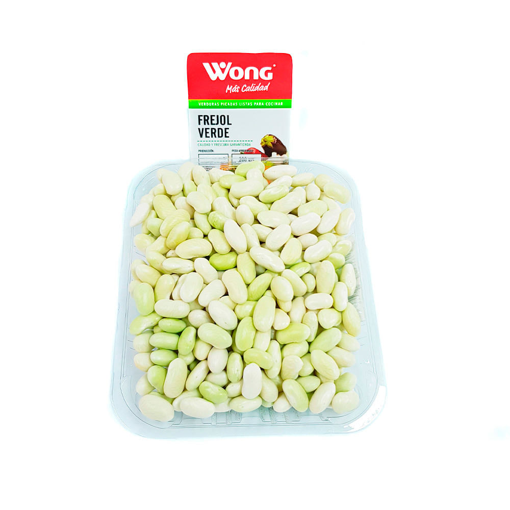 Frejol Verde Wong Bandeja 200g