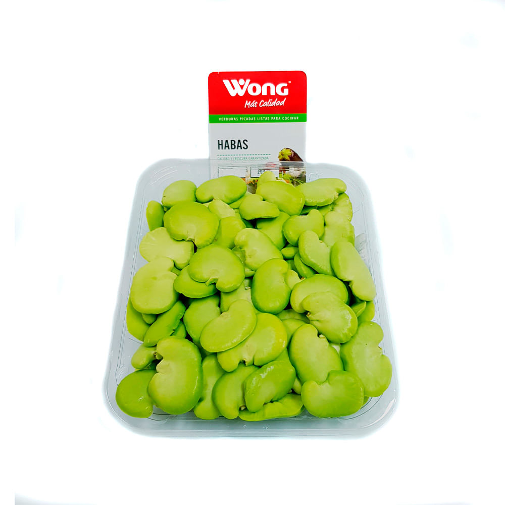 Habas Peladas Wong Bandeja 200g