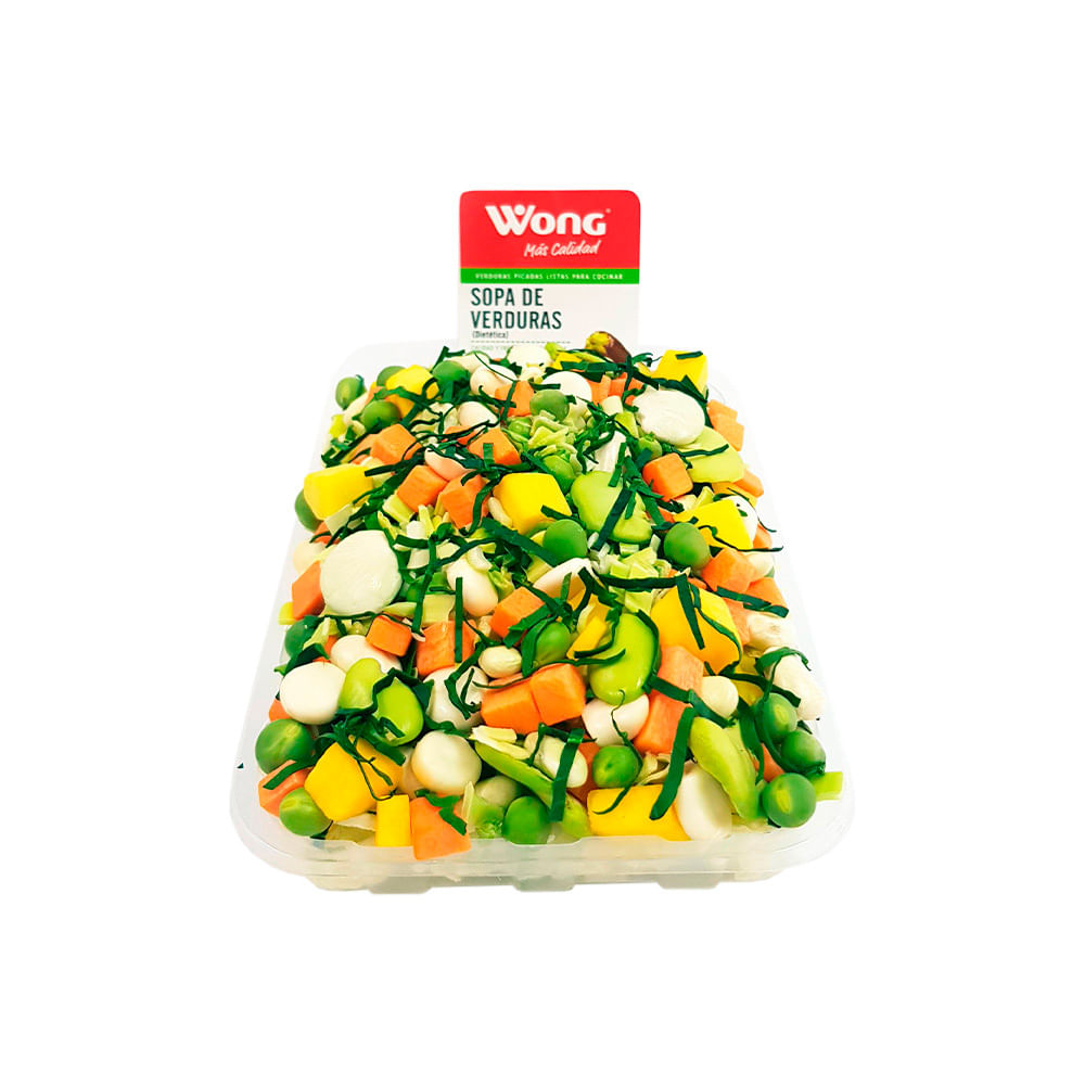 Sopa de Verduras Wong Bandeja 300g