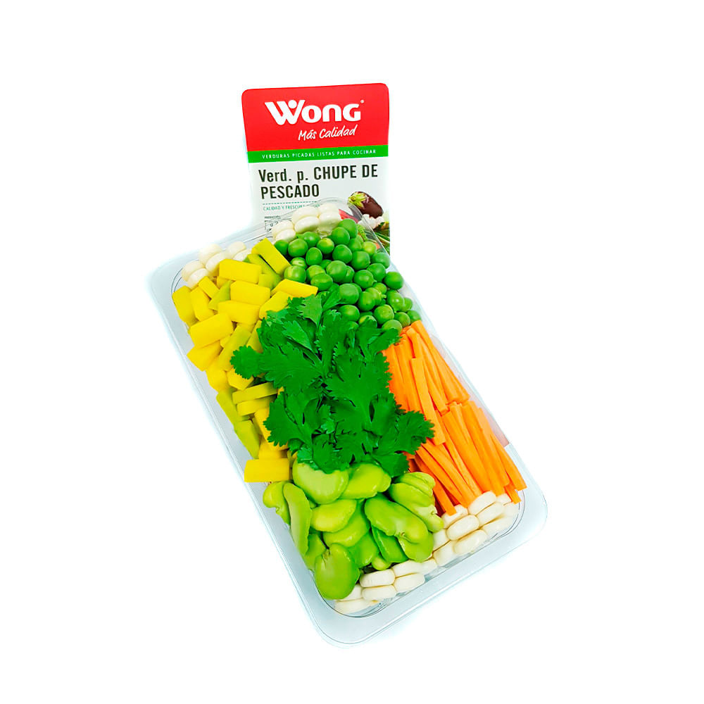 Verduras para Chupe de Pescado Wong Bandeja 700gr