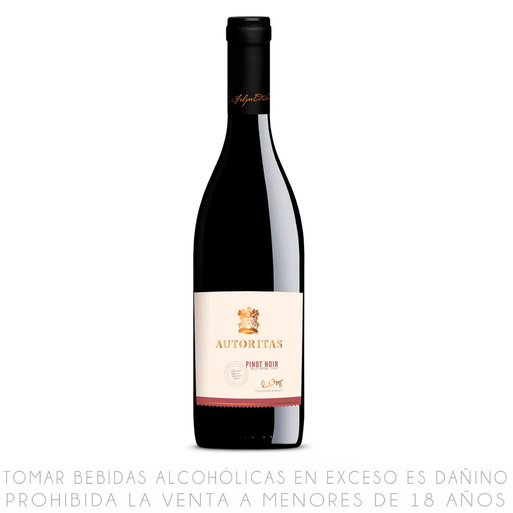 Vino Tinto Pinot Noir Autoritas Botella 750ml