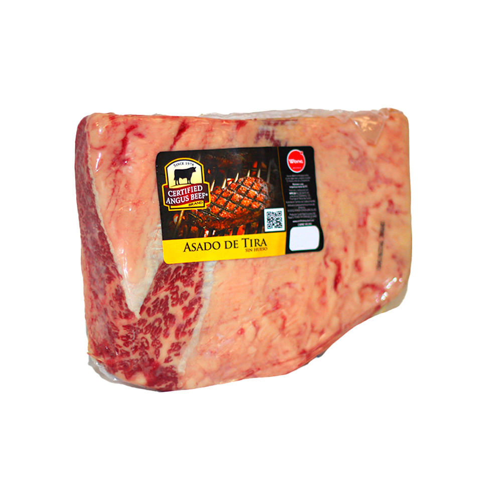 Asado de Tira Americano Sin Hueso Certified Angus Beef x kg