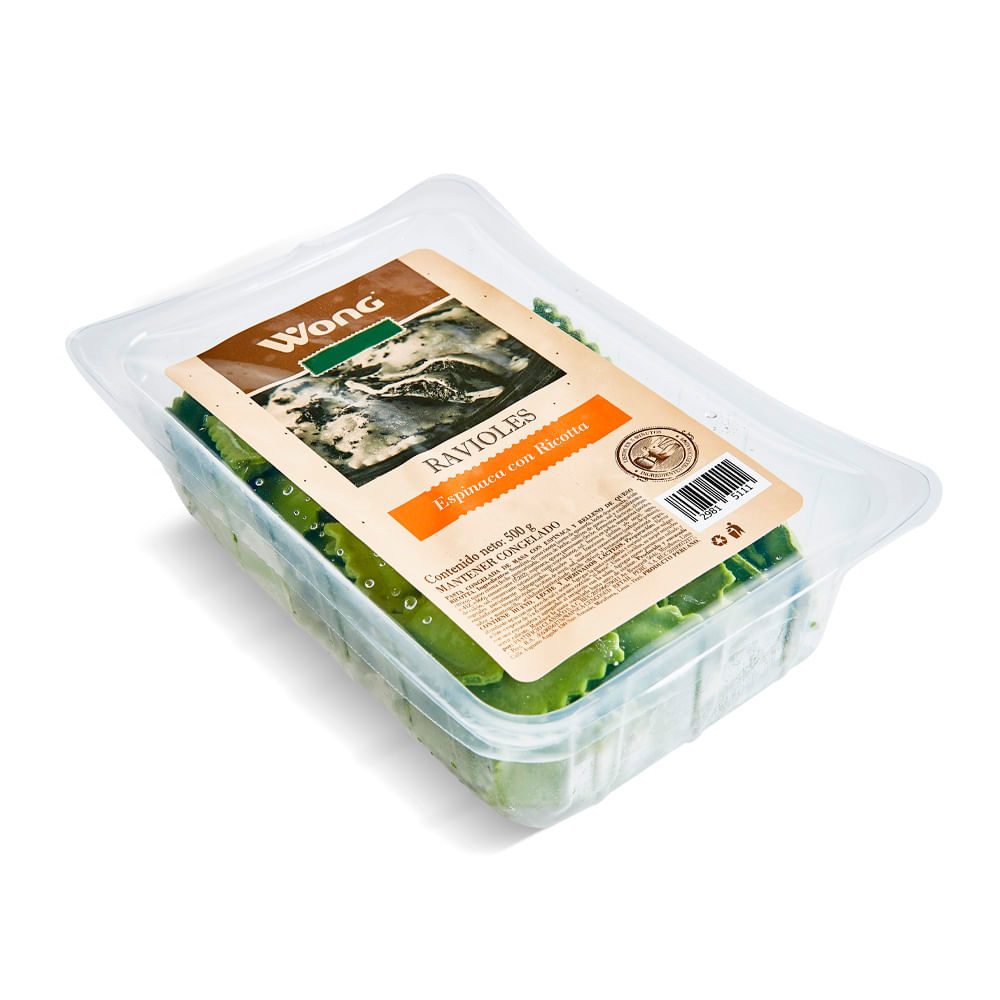 Ravioles de Espinaca con Ricota Wong 500g