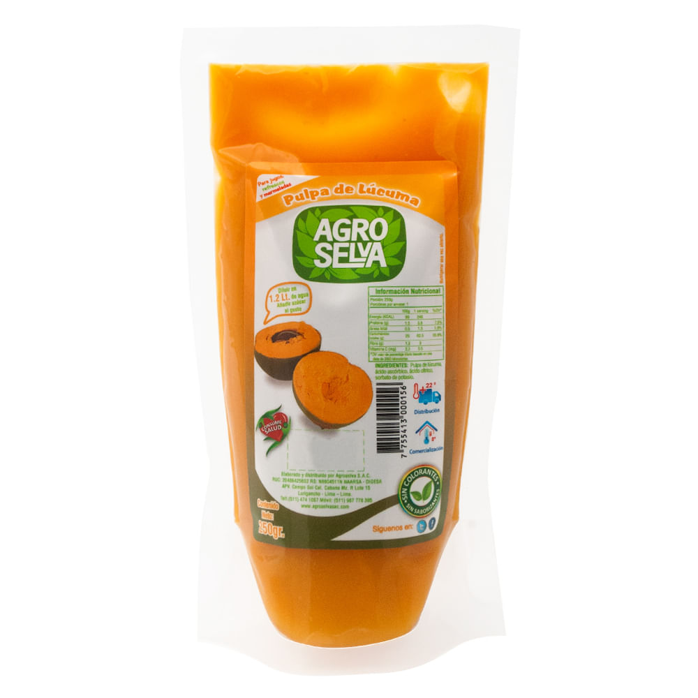 Pulpa de Lúcuma Agroselva Doypack 250g