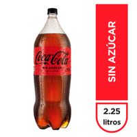 Gaseosa Coca Cola Sin Azúcar Botella 2.25 Lt