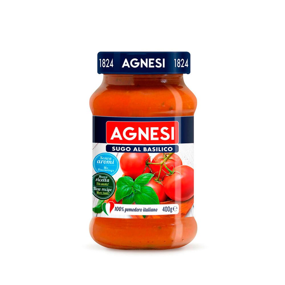 Salsa Basílico Agnesi 400g
