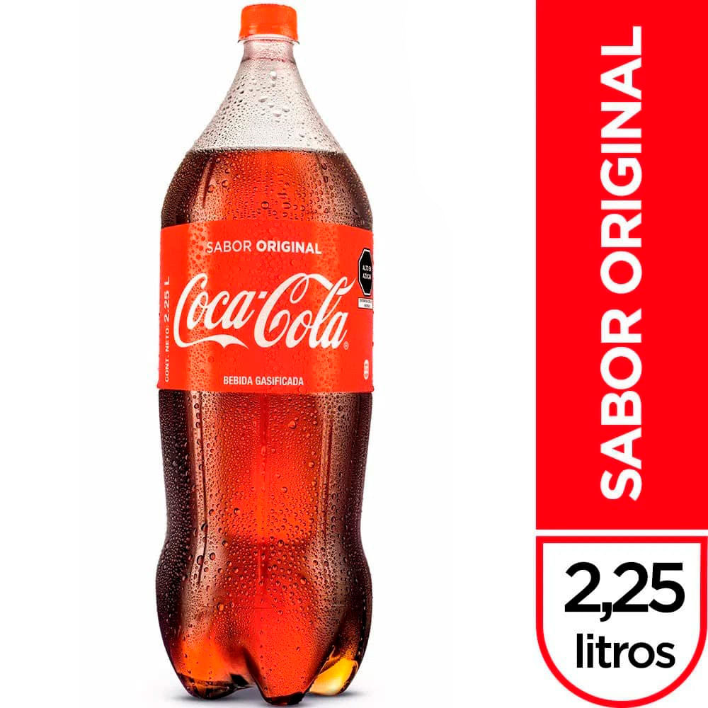 Gaseosa Coca Cola Botella 2.25 Lt