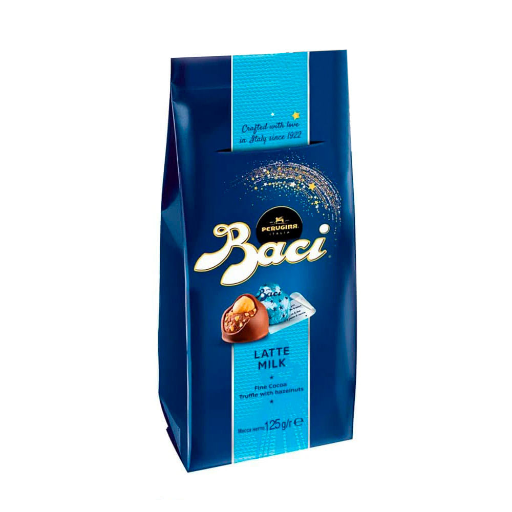 Bombones con Relleno de Avellanas Baci Bolsa 125 gr