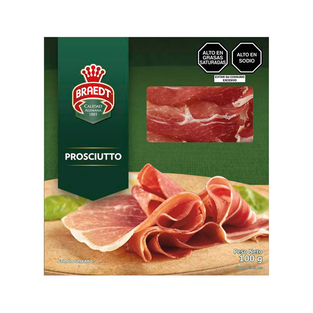 Prosciutto Gourmet Braedt Paquete 100 g