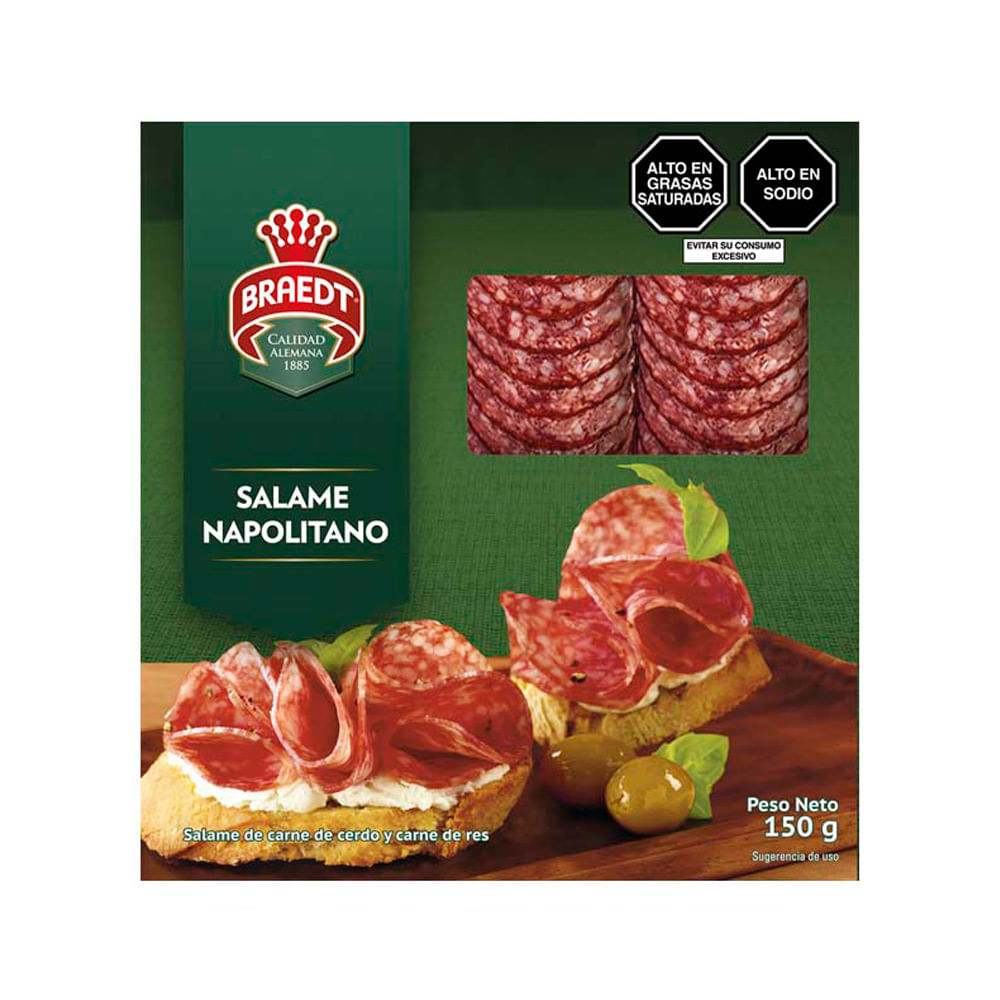 Salame Napolitano Braedt Paquete 150 g