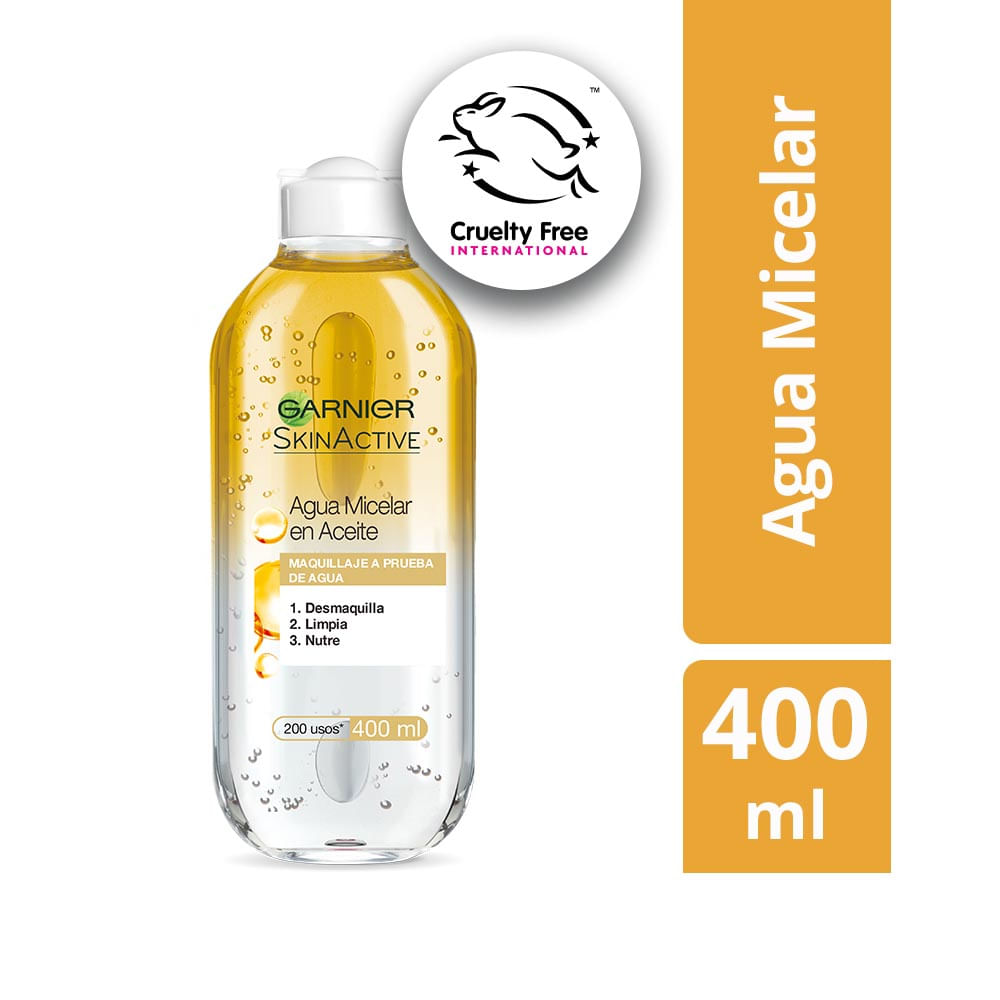 Agua Micelar en Aceite Garnier SkinActive 400ml