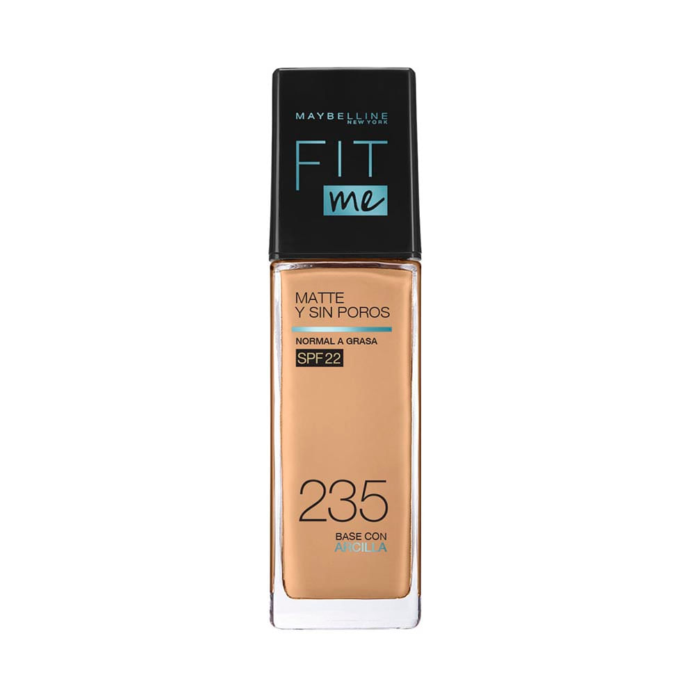 Base Líquida Matificante Fit Me! Matte + Poreless Maybelline Tono Pure Beige 235