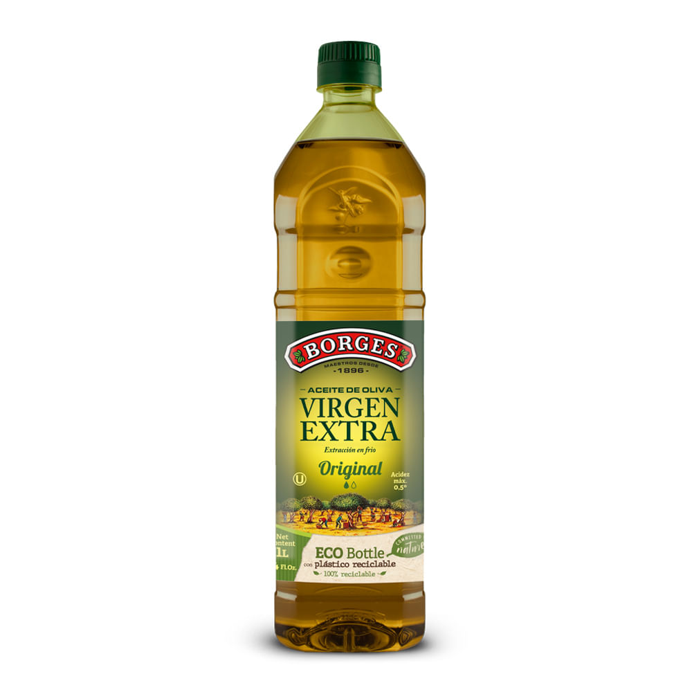 Aceite Oliva Extra Virgen Borges Botella 1 Litro