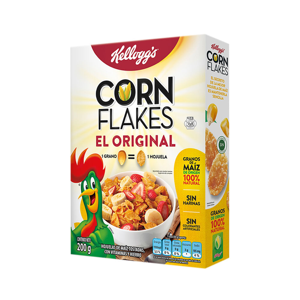 Hojuelas de Maíz Corn Flakes Kellogg's 200g