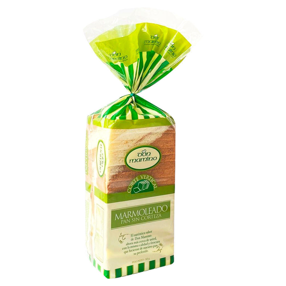 Pan de Molde Don Mamino Marmoleado Bolsa 560 g