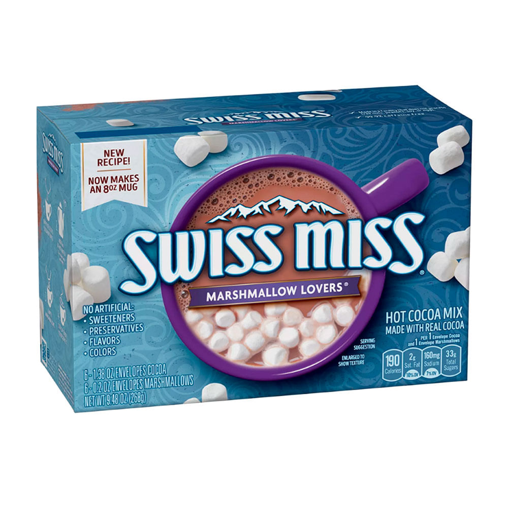 Hot Cocoa Mix Marshmallow Lover Swiss Miss Caja 8 Sobres