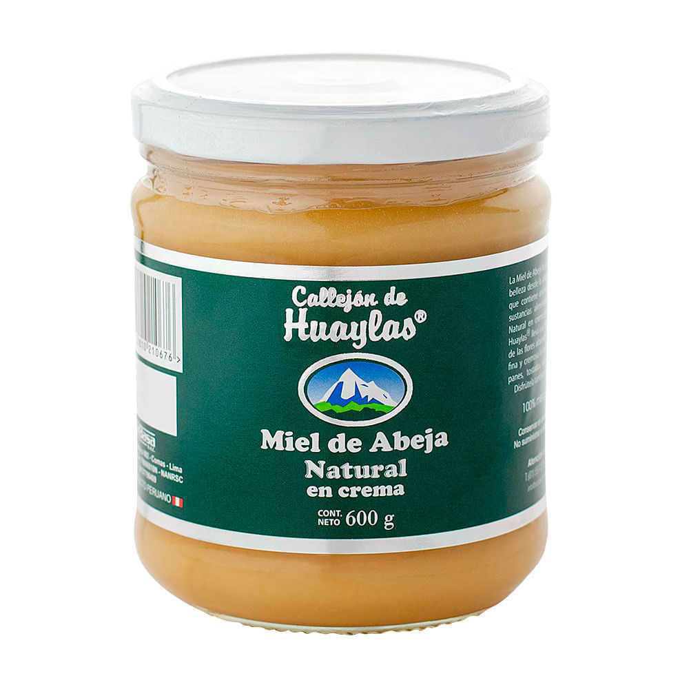 Miel de Abeja Callejón de Huaylas Frasco 600 g