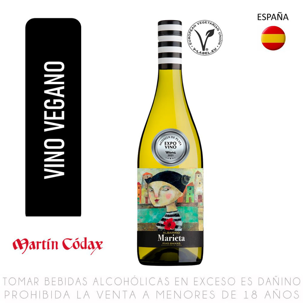 Vino Blanco Albariño Marieta Botella 750ml