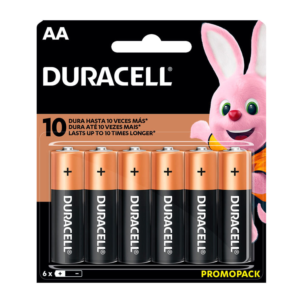 Pilas Alcalinas AA Pack 4 + 2 unid