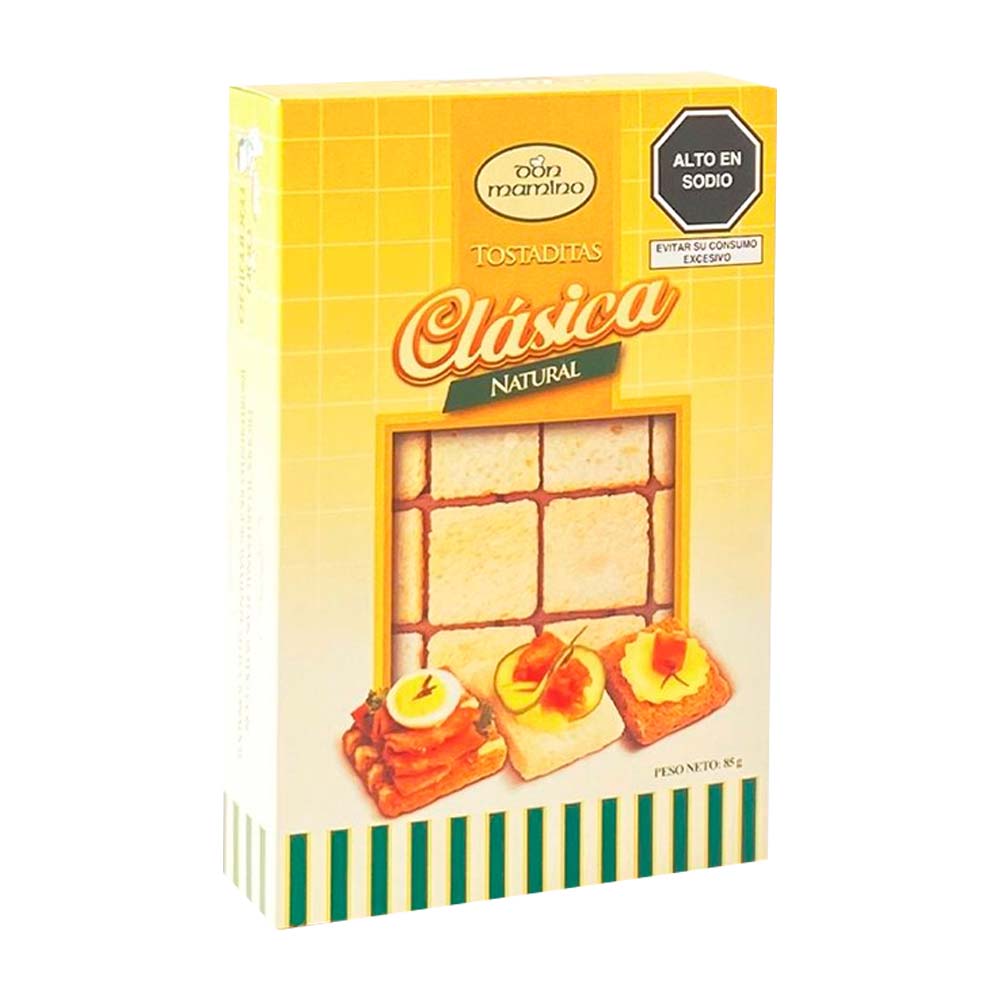Tostaditas Cuadradas Don Mamino Clásicas Caja 85 g