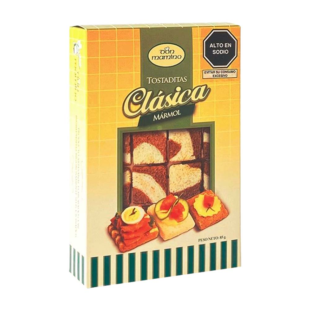 Tostaditas Cuadradas Don Mamino Marmoleadas Caja 85 g
