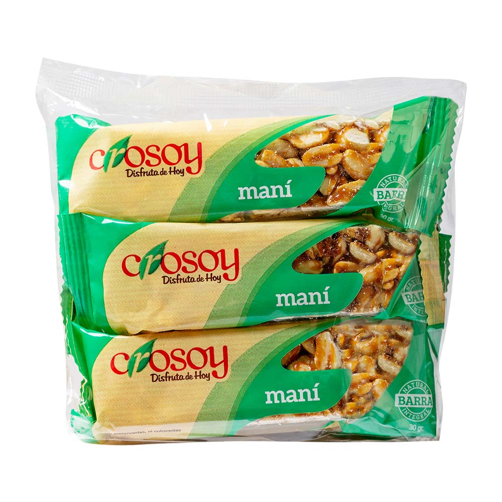 Turrón de Maní Crosoy Pack 6 Unidades