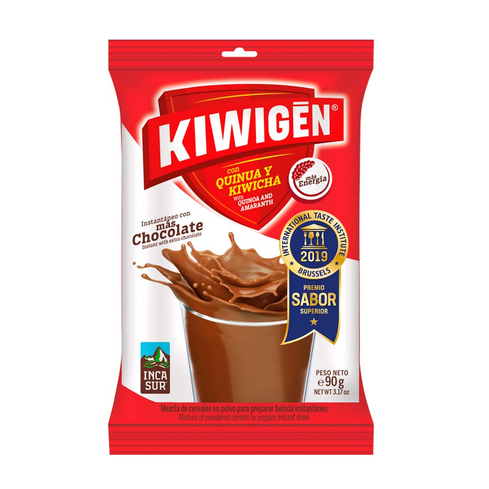 Bebida Instantánea en Polvo Sabor Chocolate Kiwigen Sobre 90 gr