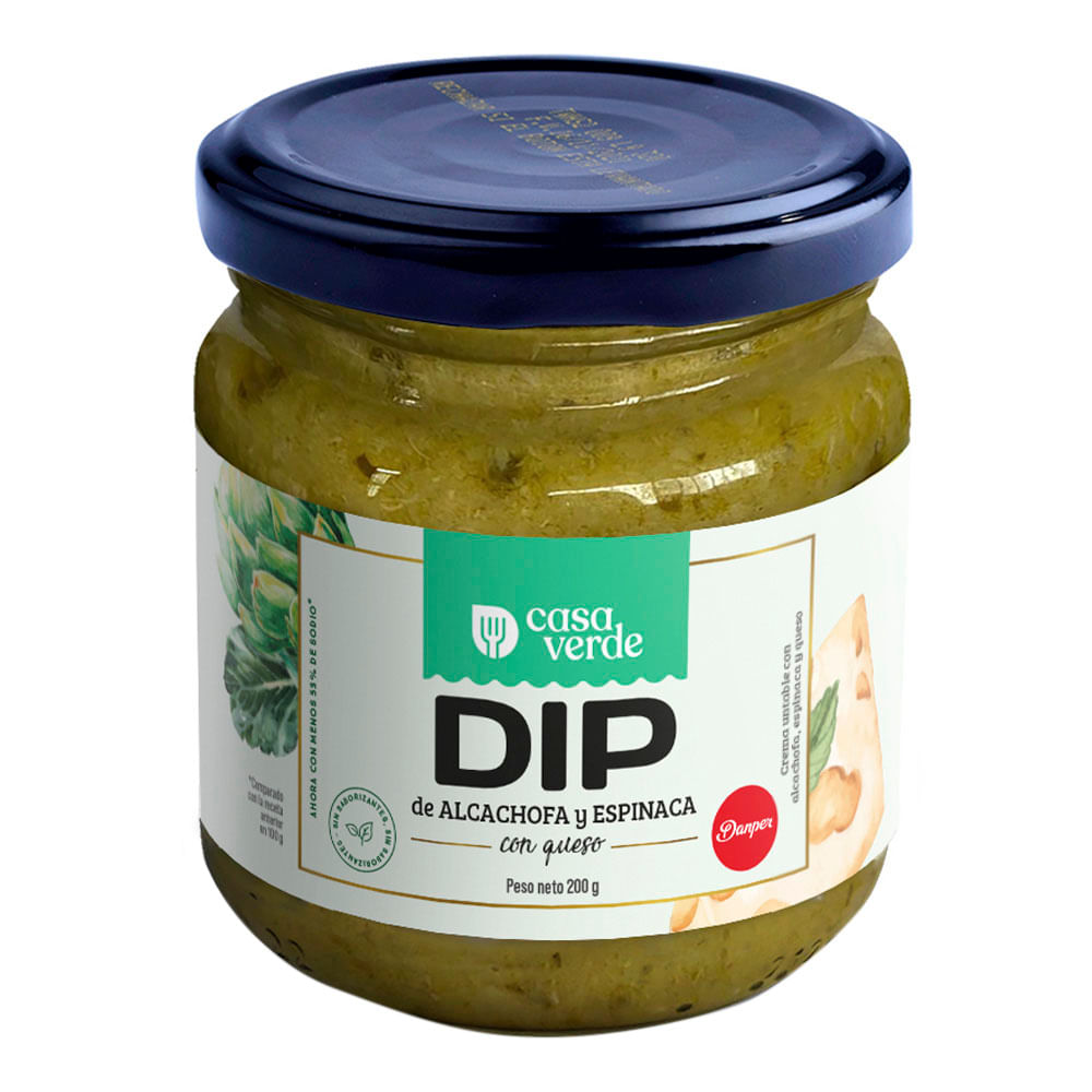 Dip de Alcachofa y Espinaca Frasco 200 g