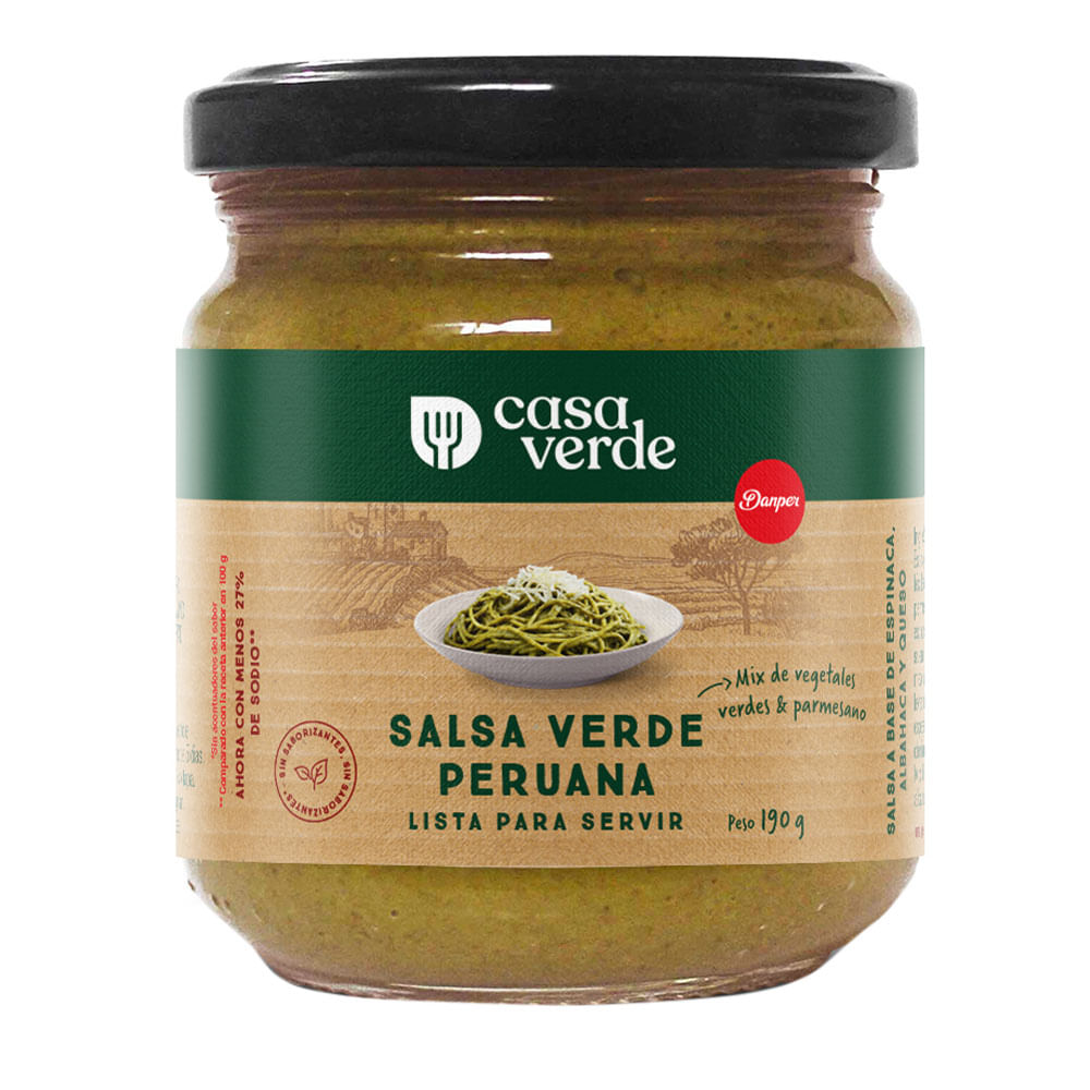 Salsa Verde Peruana Casa Verde 190g