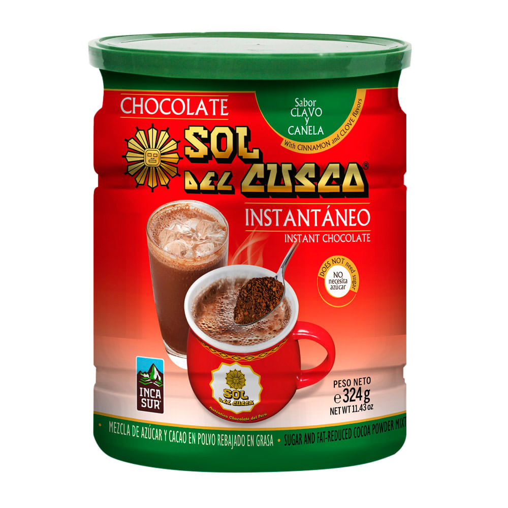 Chocolate Instantáneo Sabor Canela y Clavo Lata 324 g