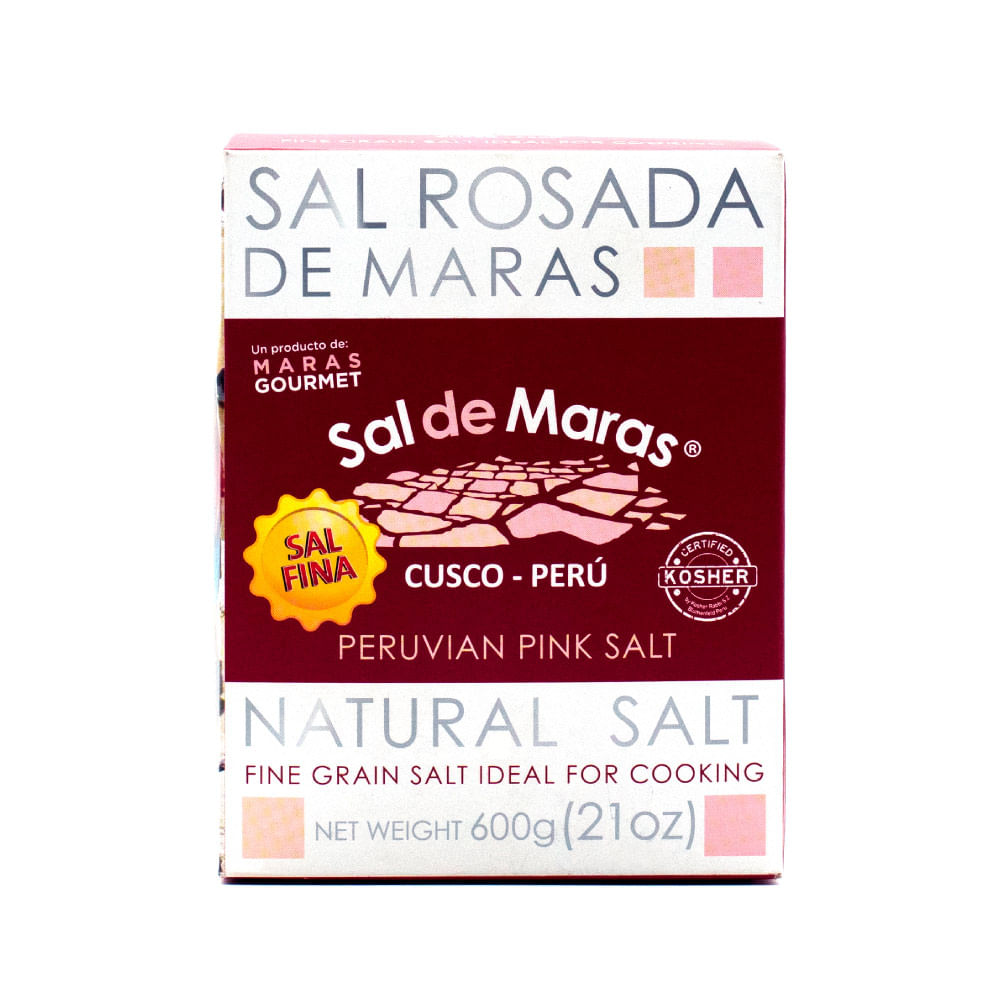 Sal Rosada de Maras Fina Caja 600 g