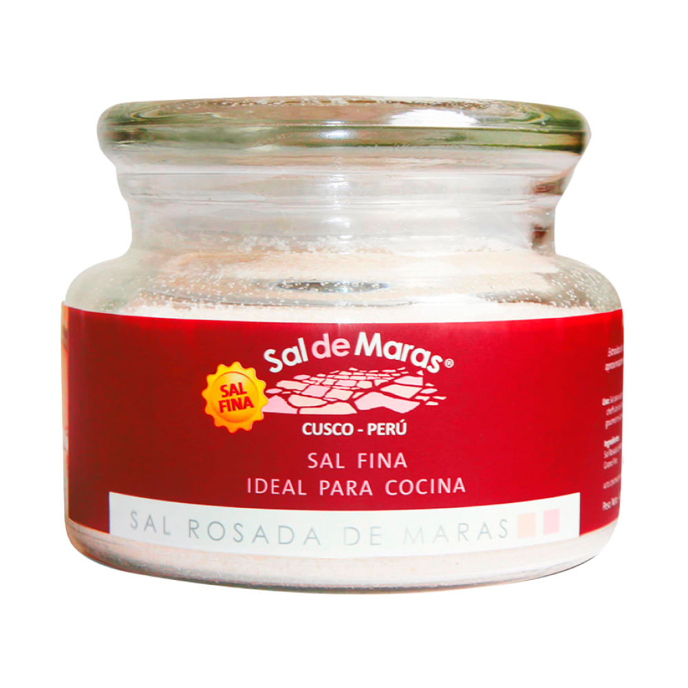 Sal Rosada de Maras Fina Frasco 400 g