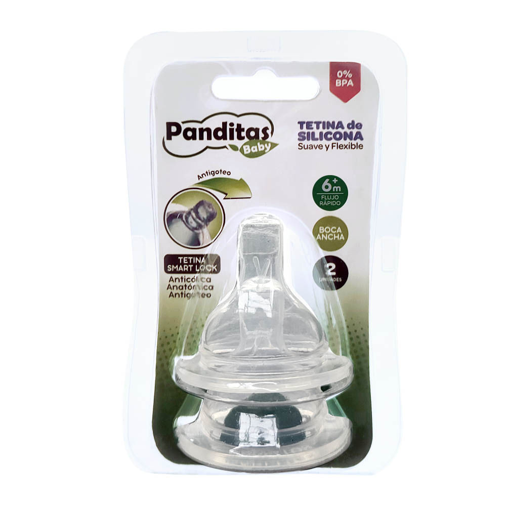 Tetina de Boca Ancha Flujo Rápido Paquete 2 unid