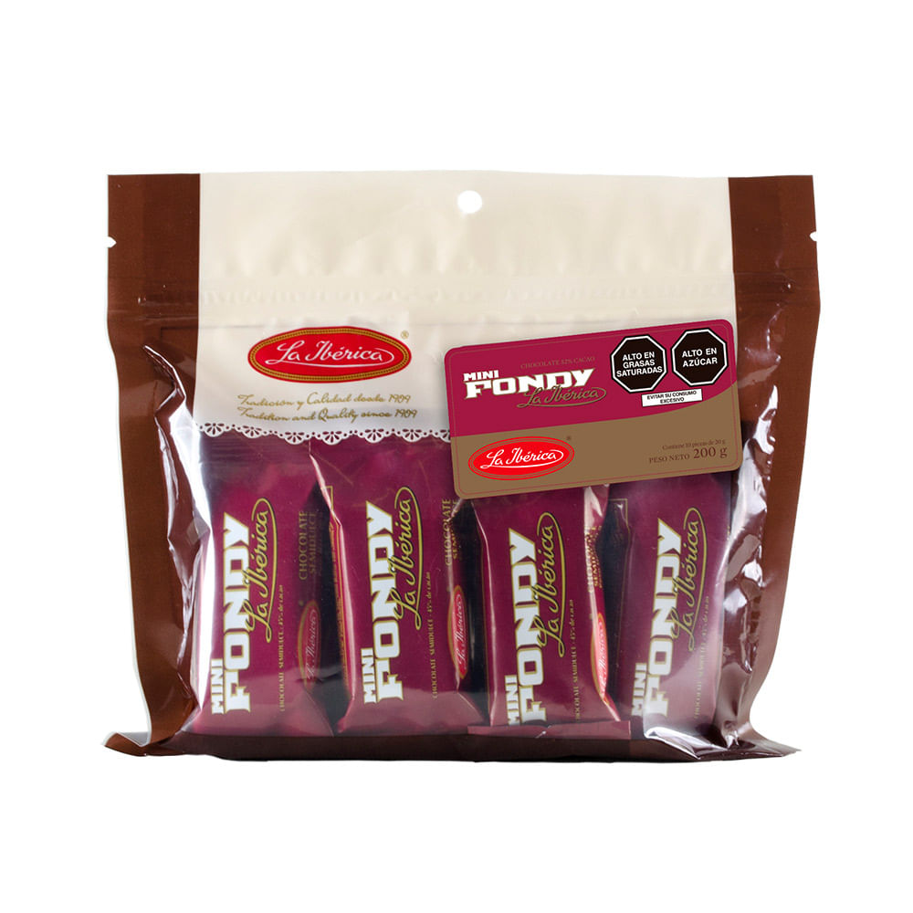 Chocolate Fondy Mini La Ibérica Caja 200 g
