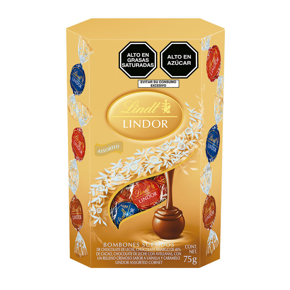 Bombones con Rellenos Surtidos Lindt Lindor 75g