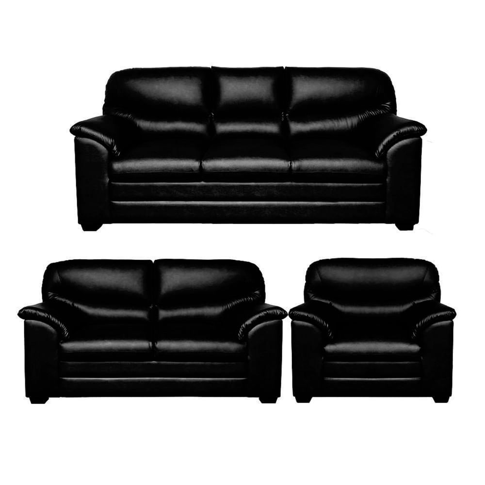 Juego de Sala Nicolett 3-2-1 Negro