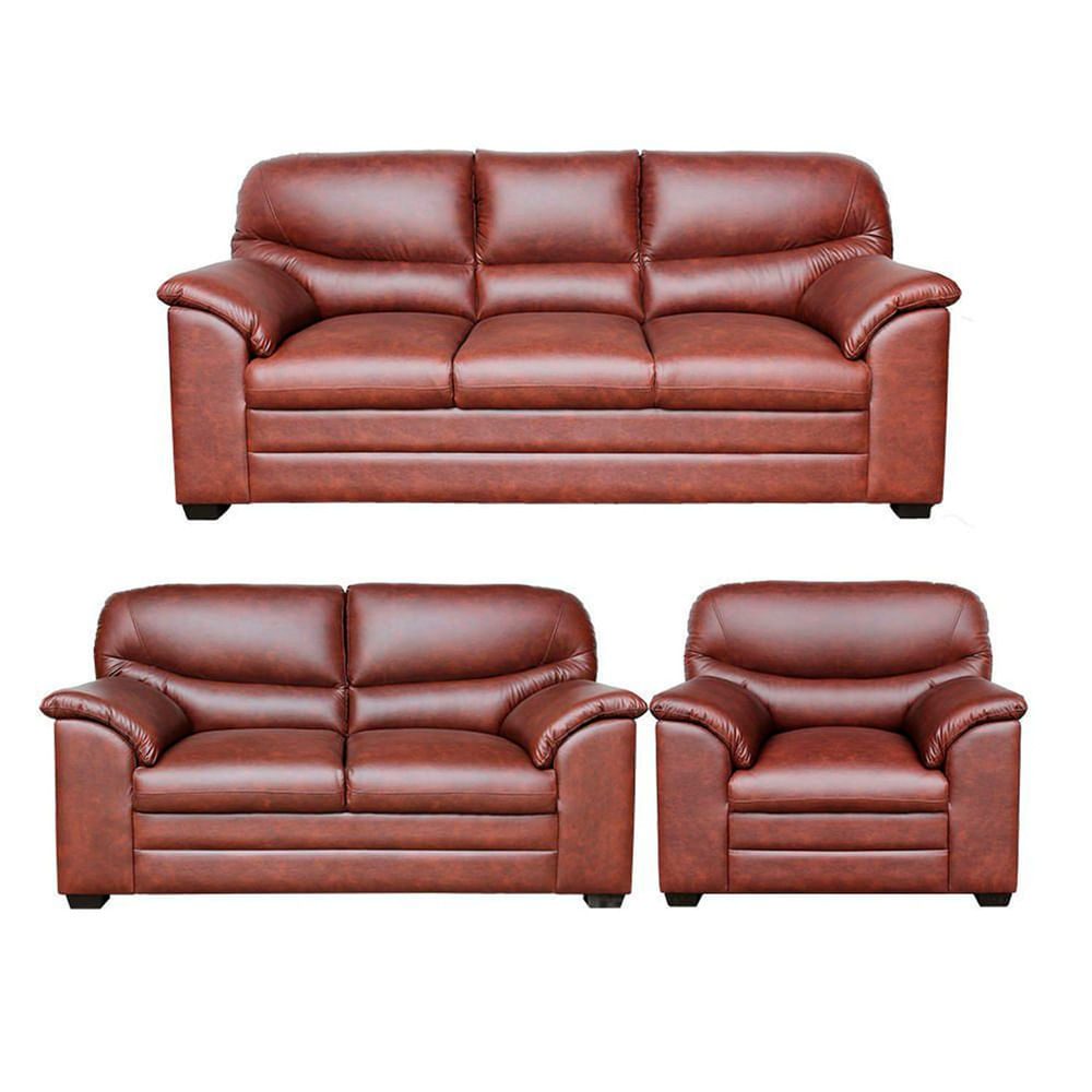 Juego de Sala Nicolett 3-2-1 Tabaco