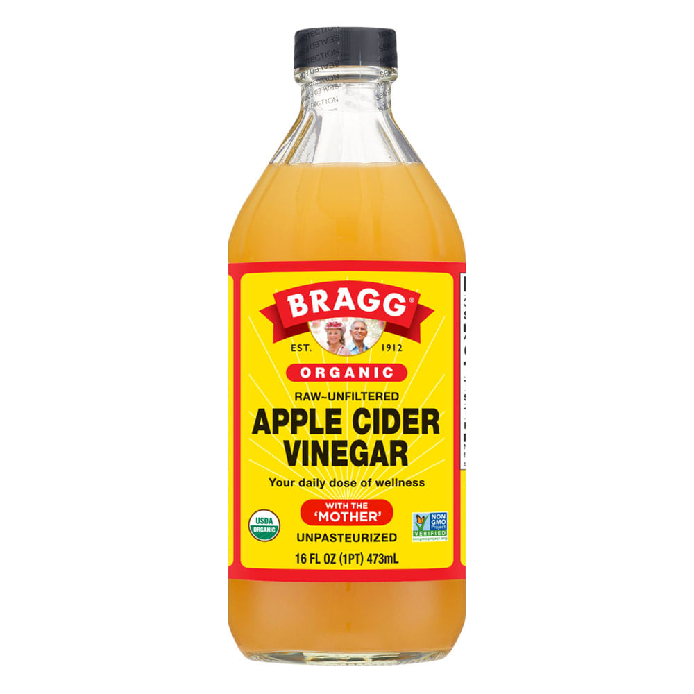 Vinagre de Sidra de Manzana Orgánico Bragg Botella 473 ml