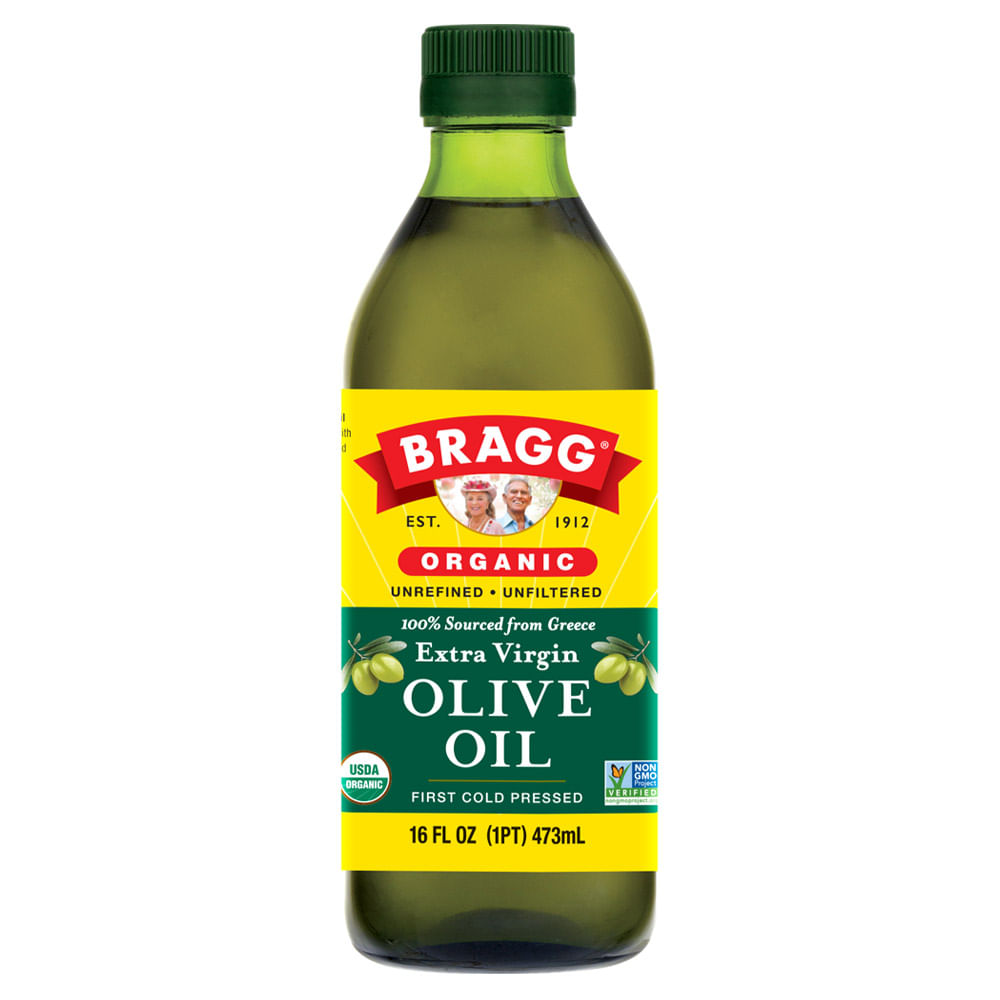 Aceite de Oliva Extra Virgen Orgánico Bragg Botella 473 ml