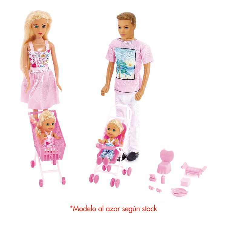 Muñeca Bonnie Pink Set de Familia Surtido - MetroApp