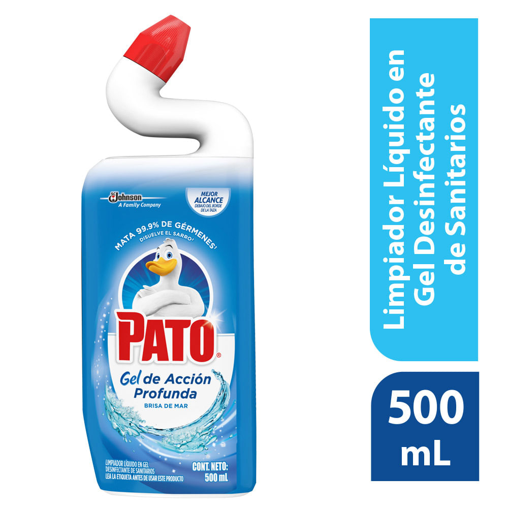 Limpiador Pato Líquido Desinfectante para Inodoro Gel Marina 500ml