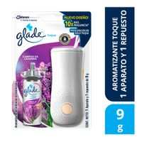 Ambientador Glade Toque Campos de Lavanda + 1 repuesto 9g
