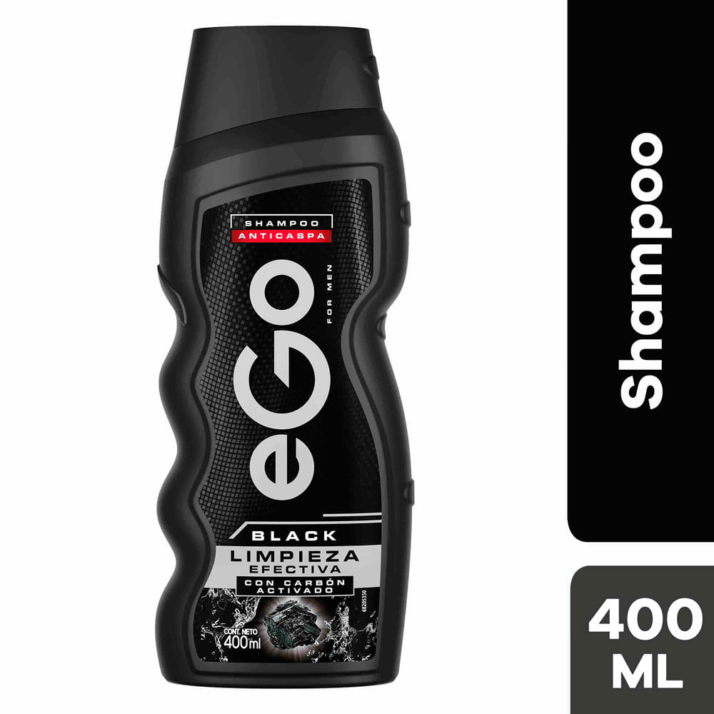 Shampoo Ego Men Black Limpieza Efectiva Frasco 400 ml