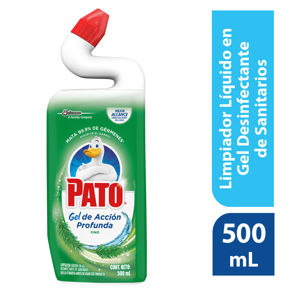 Limpiador Pato Líquido Desinfectante para Inodoro Gel Pino 500ml