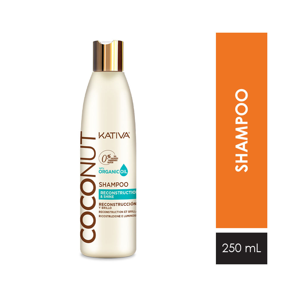 Shampoo Kativa Coconut Frasco 250 ml