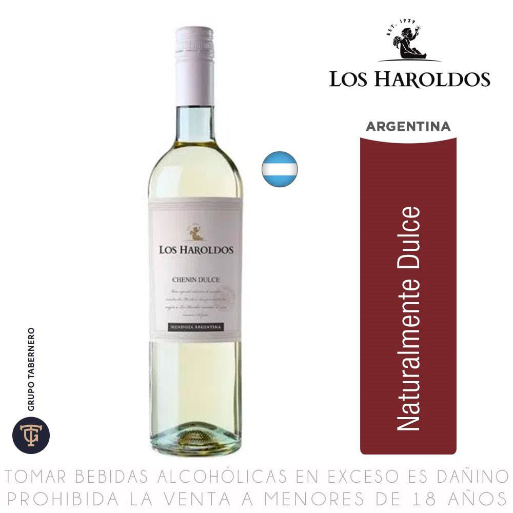 Vino Blanco Chenin Los Haroldos Botella 750ml