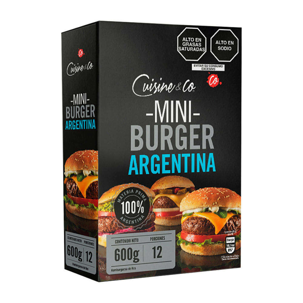 Mini Burger de Res Argentina Cuisine & Co 12un