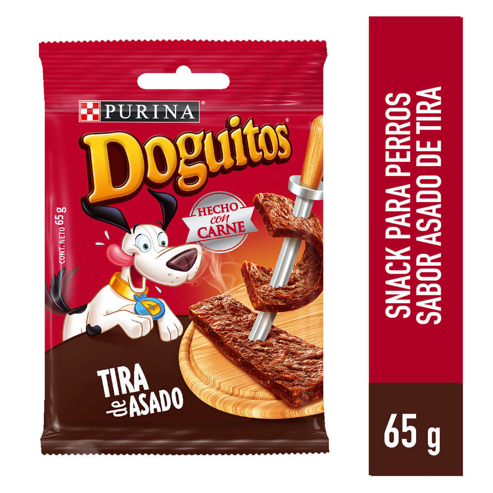 Doguitos Bocaditos para Perro Tira de Asado Doypack 65 gr